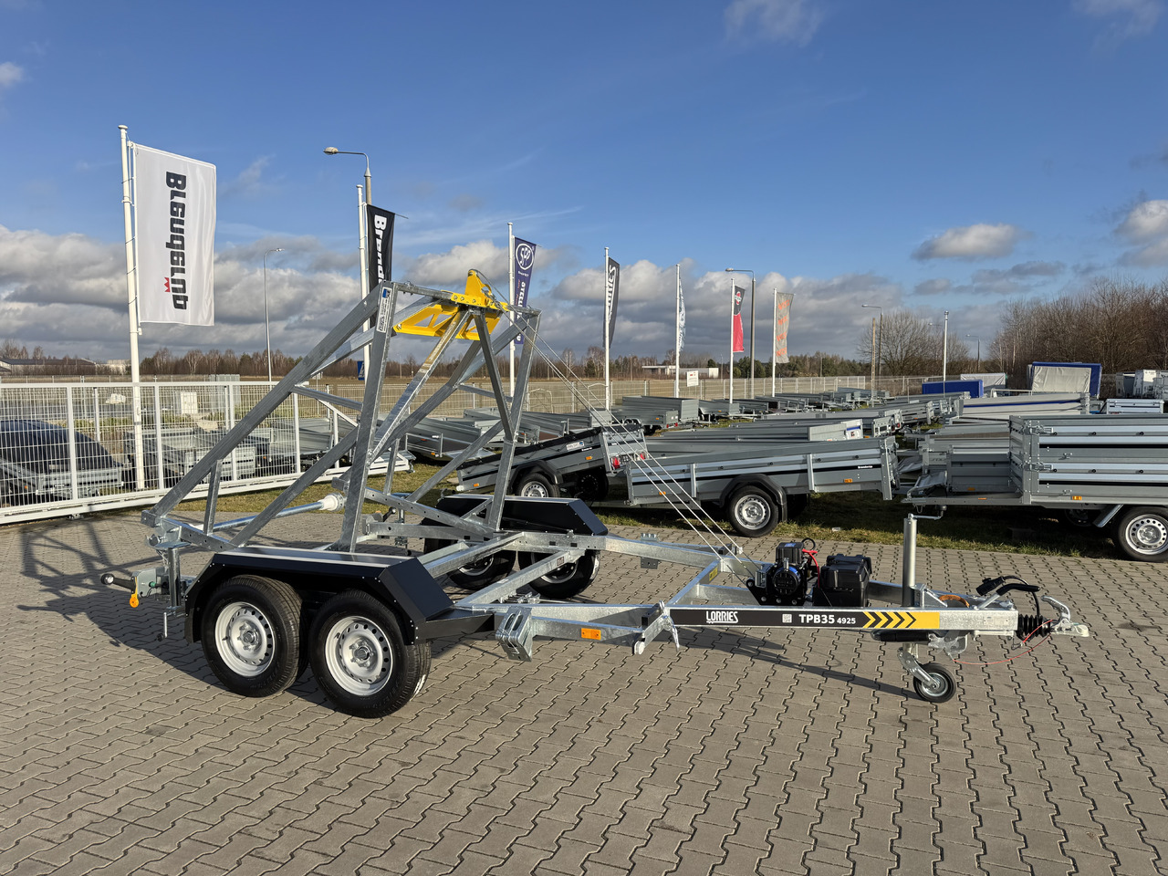 Nový Kabelový přívěs LORRIES TPB35-4925 + wciągarka elektryczna | 3500kg: obrázek 6
