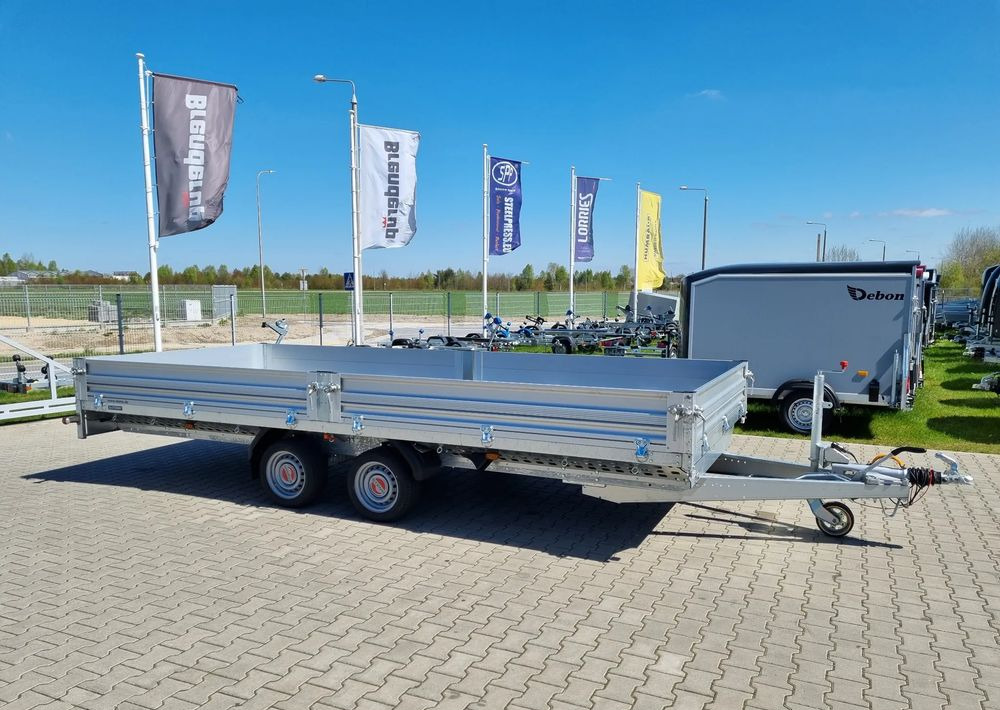 Stema Przyczepa 510x213 cm ALU 3,5T hamowana - Přívěs plato/ Valník: obrázek 1 Stema Przyczepa 510x213 cm ALU 3,5T hamowana - Přívěs plato/ Valník: obrázek 1