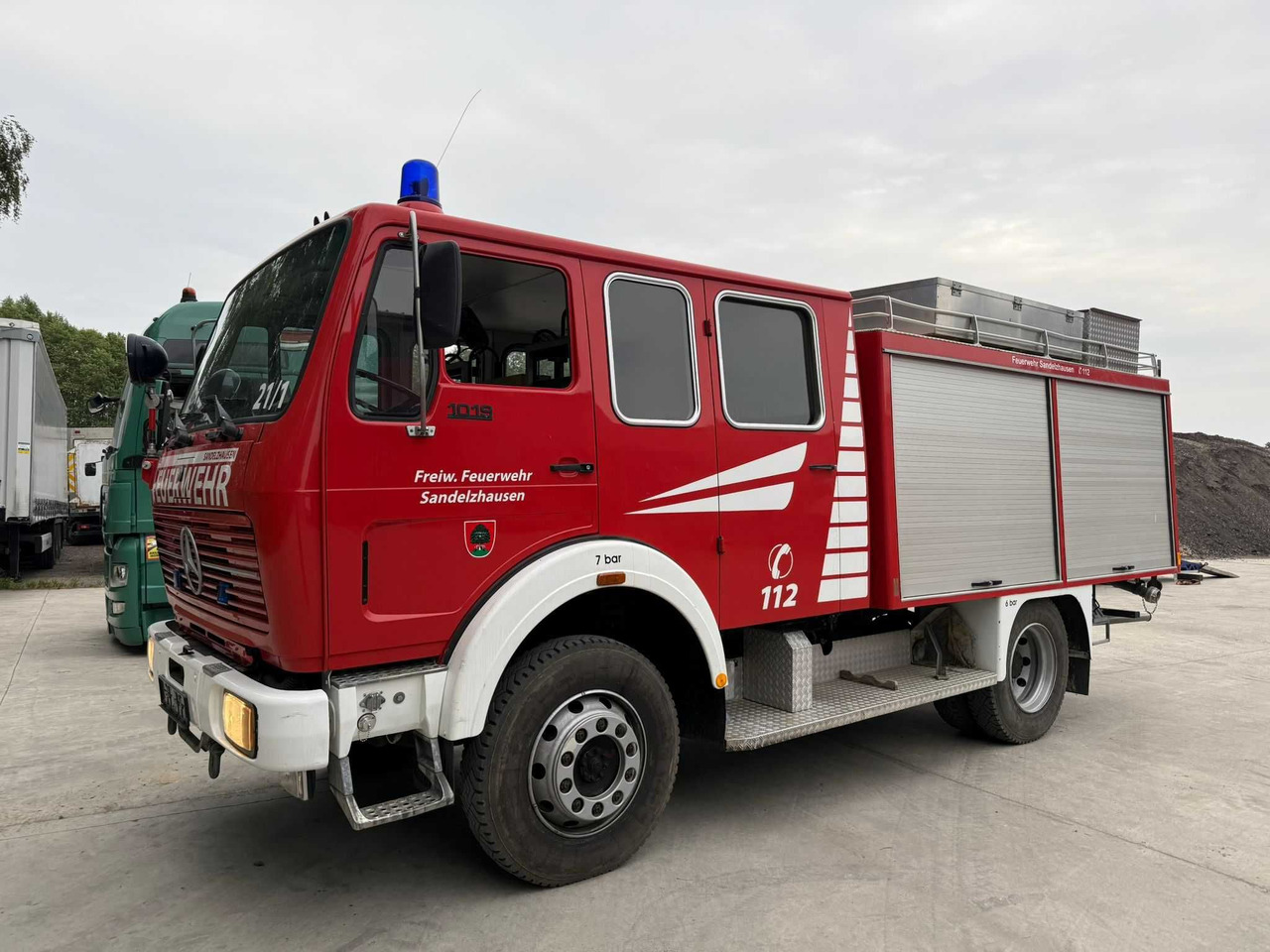 Mercedes 1019AF,4x4,Wóz strażacki, 50610 km, 2500 l, Import Niemcy - Hasičský vůz: obrázek 2 Mercedes 1019AF,4x4,Wóz strażacki, 50610 km, 2500 l, Import Niemcy - Hasičský vůz: obrázek 2