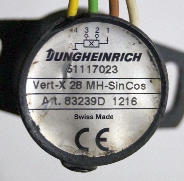 Jungheinrich 51117023 | Sinus Cosinus sensor steering - Senzor pro Manipulační technika: obrázek 4 Jungheinrich 51117023 | Sinus Cosinus sensor steering - Senzor pro Manipulační technika: obrázek 4
