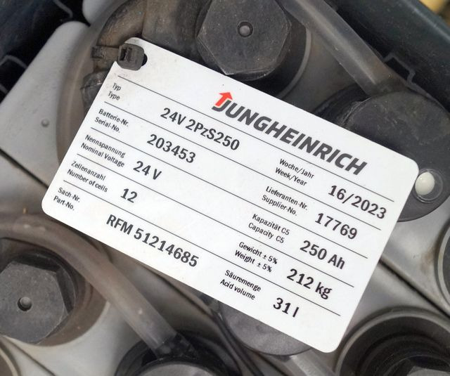 Jungheinrich unknown | Battery 24 2PZS250 year 2022 weight 212 kg sn. 203453 out - Akumulátor pro Manipulační technika: obrázek 4 Jungheinrich unknown | Battery 24 2PZS250 year 2022 weight 212 kg sn. 203453 out - Akumulátor pro Manipulační technika: obrázek 4