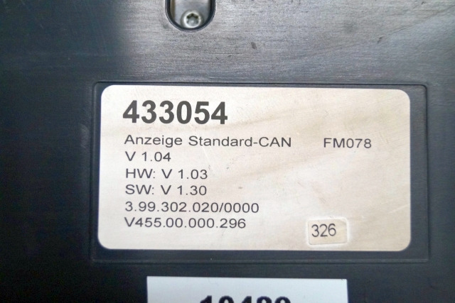 Still 433054 | Display 3.99 302 020/0000 v 455 00 000 296 v1,04 hw v1,03 sw v1,3 Display 3.99 302 020/0000 v 455 00 000 296 v1,04 hw v1,03 sw v1,30 for FMX17 year 2007 - Palubní deska pro Manipulační technika: obrázek 2 Still 433054 | Display 3.99 302 020/0000 v 455 00 000 296 v1,04 hw v1,03 sw v1,3 Display 3.99 302 020/0000 v 455 00 000 296 v1,04 hw v1,03 sw v1,30 for FMX17 year 2007 - Palubní deska pro Manipulační technika: obrázek 2