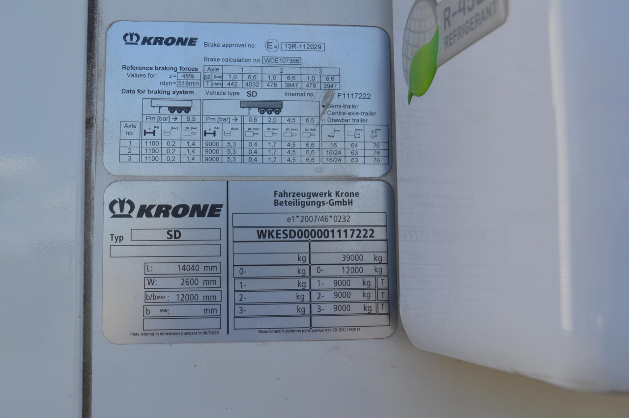 Chladírenský návěs Krone SDR Cool Liner FP 60 ThermoKing SLXi 300: obrázek 15