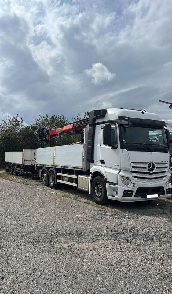 Mercedes-Benz ACTROS 2545 / 6x2 / HDS Palfinger PK 20.501 sterowany radiowo / Przyczepa w zestawie / Euro6/ Przebieg 340 000km - Nákladní automobil valníkový/ Plošinový, Auto s hydraulickou rukou: obrázek 1 Mercedes-Benz ACTROS 2545 / 6x2 / HDS Palfinger PK 20.501 sterowany radiowo / Przyczepa w zestawie / Euro6/ Przebieg 340 000km - Nákladní automobil valníkový/ Plošinový, Auto s hydraulickou rukou: obrázek 1