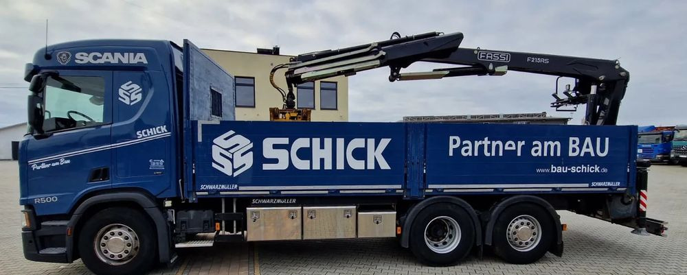 Scania Scania/ R 500/ 6x2 /Fassi F 215 AS - Nákladní automobil valníkový/ Plošinový, Auto s hydraulickou rukou: obrázek 3 Scania Scania/ R 500/ 6x2 /Fassi F 215 AS - Nákladní automobil valníkový/ Plošinový, Auto s hydraulickou rukou: obrázek 3