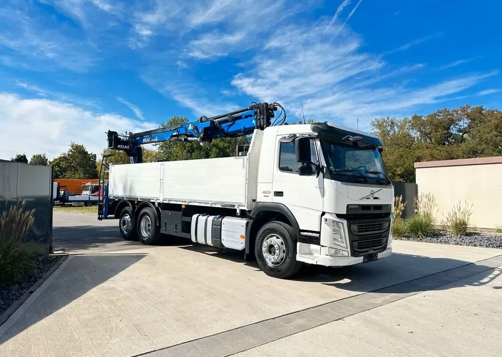 Volvo FM420 6x2 z zabudową budowlaną  / oś podnoszona i skrętna / HDS Atlas / Euro 6 / 238 000 km - Nákladní automobil valníkový/ Plošinový, Auto s hydraulickou rukou: obrázek 2 Volvo FM420 6x2 z zabudową budowlaną  / oś podnoszona i skrętna / HDS Atlas / Euro 6 / 238 000 km - Nákladní automobil valníkový/ Plošinový, Auto s hydraulickou rukou: obrázek 2