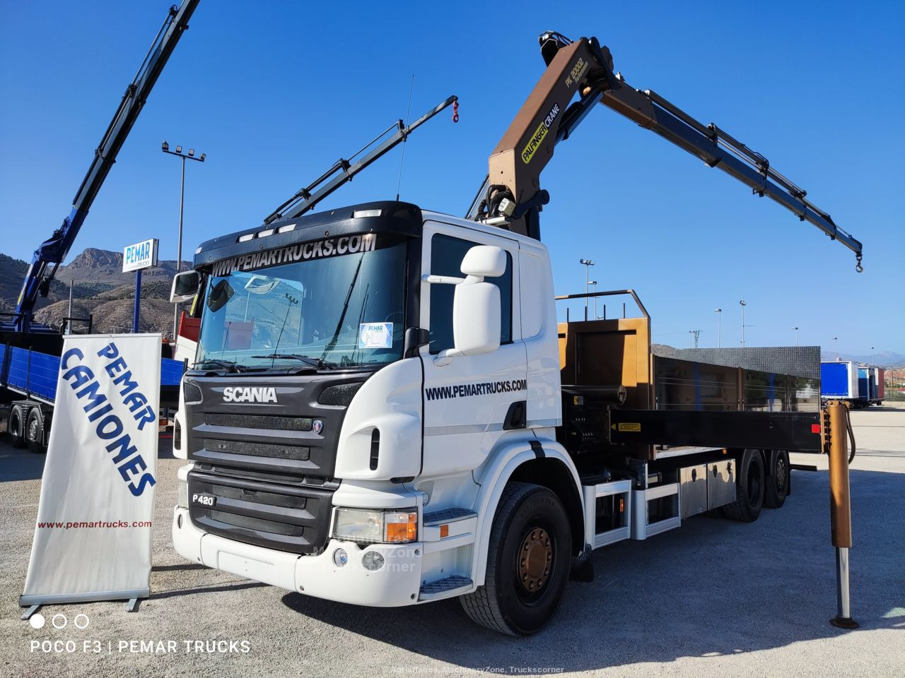 SCANIA P 420 6X2 GRUA PALFINGER PK 20002-5 CAJA FIJA ABIERTA. - Kontejnérový podvozek/ Výměnná nástavba, Auto s hydraulickou rukou: obrázek 1 SCANIA P 420 6X2 GRUA PALFINGER PK 20002-5 CAJA FIJA ABIERTA. - Kontejnérový podvozek/ Výměnná nástavba, Auto s hydraulickou rukou: obrázek 1