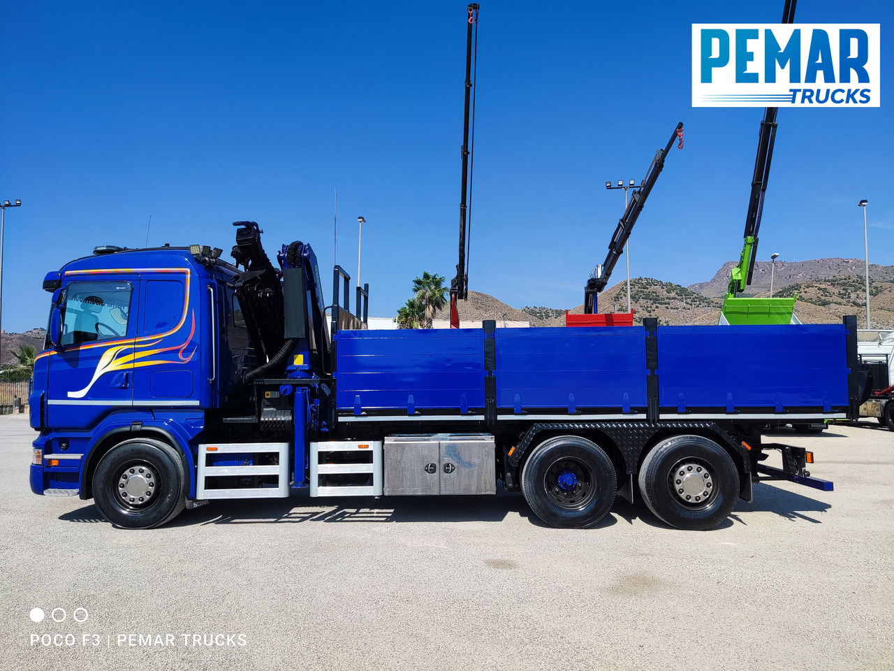 Sklápěč, Auto s hydraulickou rukou SCANIA R 420 6X2 GRUA PALFINGER PK 23002 BASCULANTE: obrázek 10