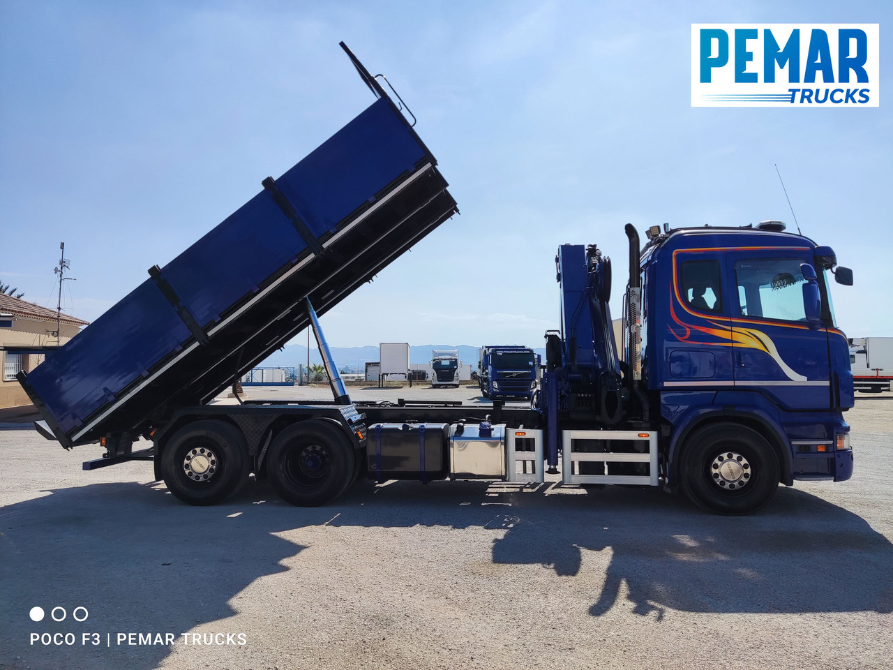 Sklápěč, Auto s hydraulickou rukou SCANIA R 420 6X2 GRUA PALFINGER PK 23002 BASCULANTE: obrázek 13