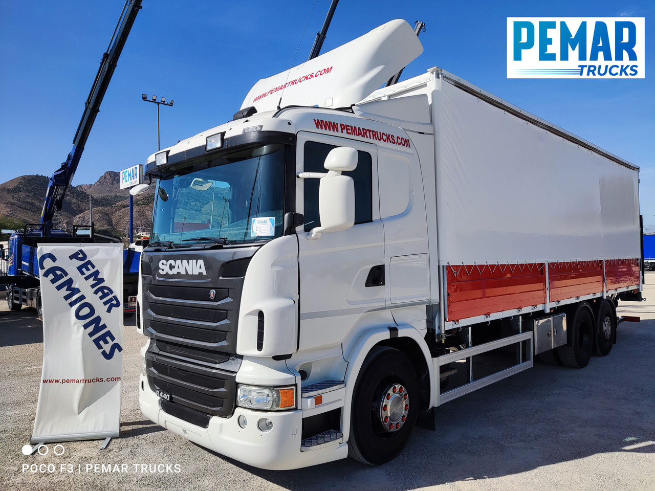 SCANIA R 440 6X2 SEMITAUTLINER - Plachtový nákladní auto: obrázek 1 SCANIA R 440 6X2 SEMITAUTLINER - Plachtový nákladní auto: obrázek 1