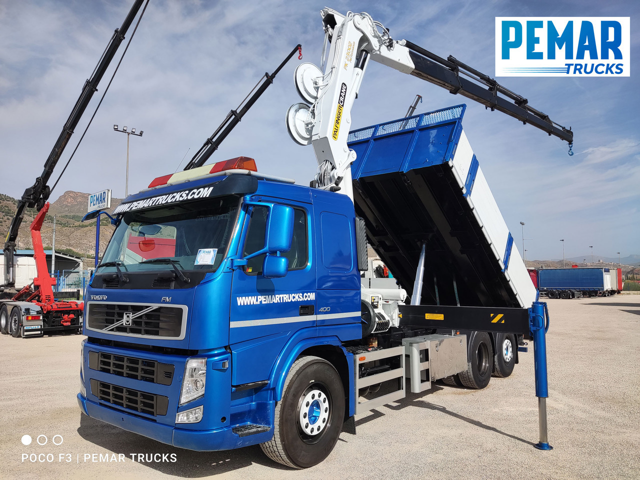 VOLVO FM 400 6X2 GRUA PALFINGER PK 23002 BASCULANTE - Sklápěč, Auto s hydraulickou rukou: obrázek 1 VOLVO FM 400 6X2 GRUA PALFINGER PK 23002 BASCULANTE - Sklápěč, Auto s hydraulickou rukou: obrázek 1