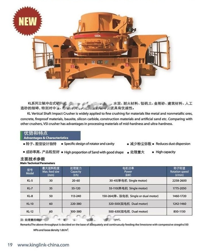 Nový Nárazový drtič Kinglink KINGLINK New KL12 VSI Crusher: obrázek 5