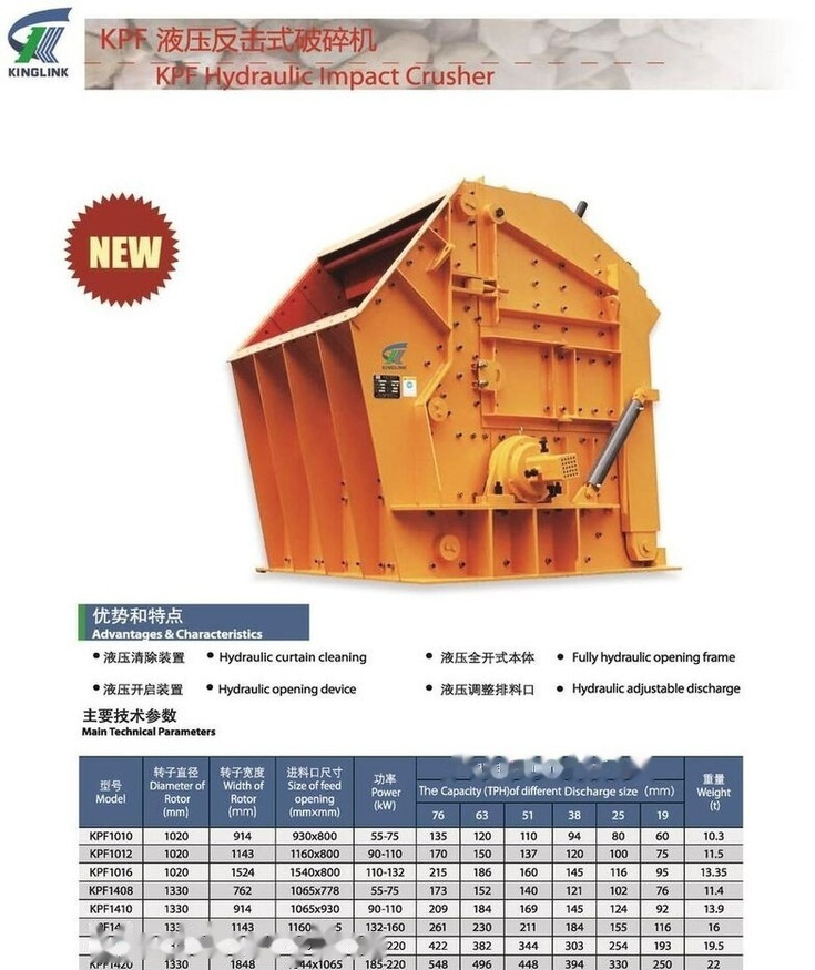 Kinglink KPF1420 HSI Impactor Crusher - Nárazový drtič: obrázek 4 Kinglink KPF1420 HSI Impactor Crusher - Nárazový drtič: obrázek 4