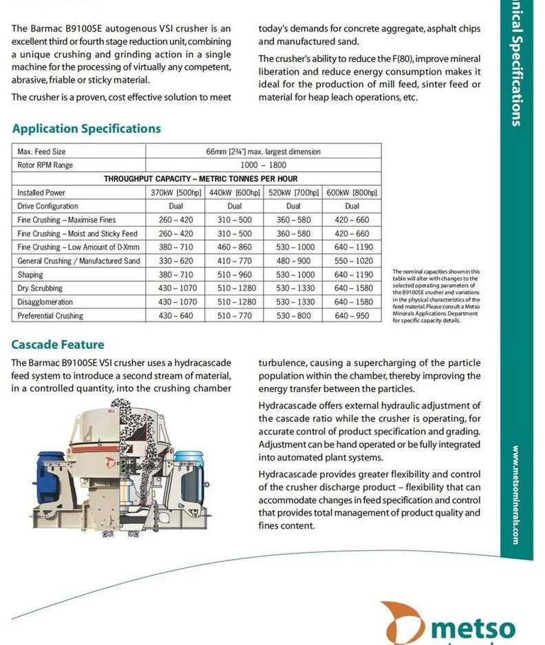 Metso B9100SE Vertical Shaft Impact Crusher - Kuželový drtič: obrázek 3 Metso B9100SE Vertical Shaft Impact Crusher - Kuželový drtič: obrázek 3