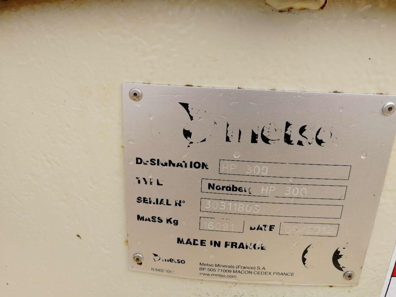 Metso HP300 Cone Crusher - Kuželový drtič: obrázek 3 Metso HP300 Cone Crusher - Kuželový drtič: obrázek 3