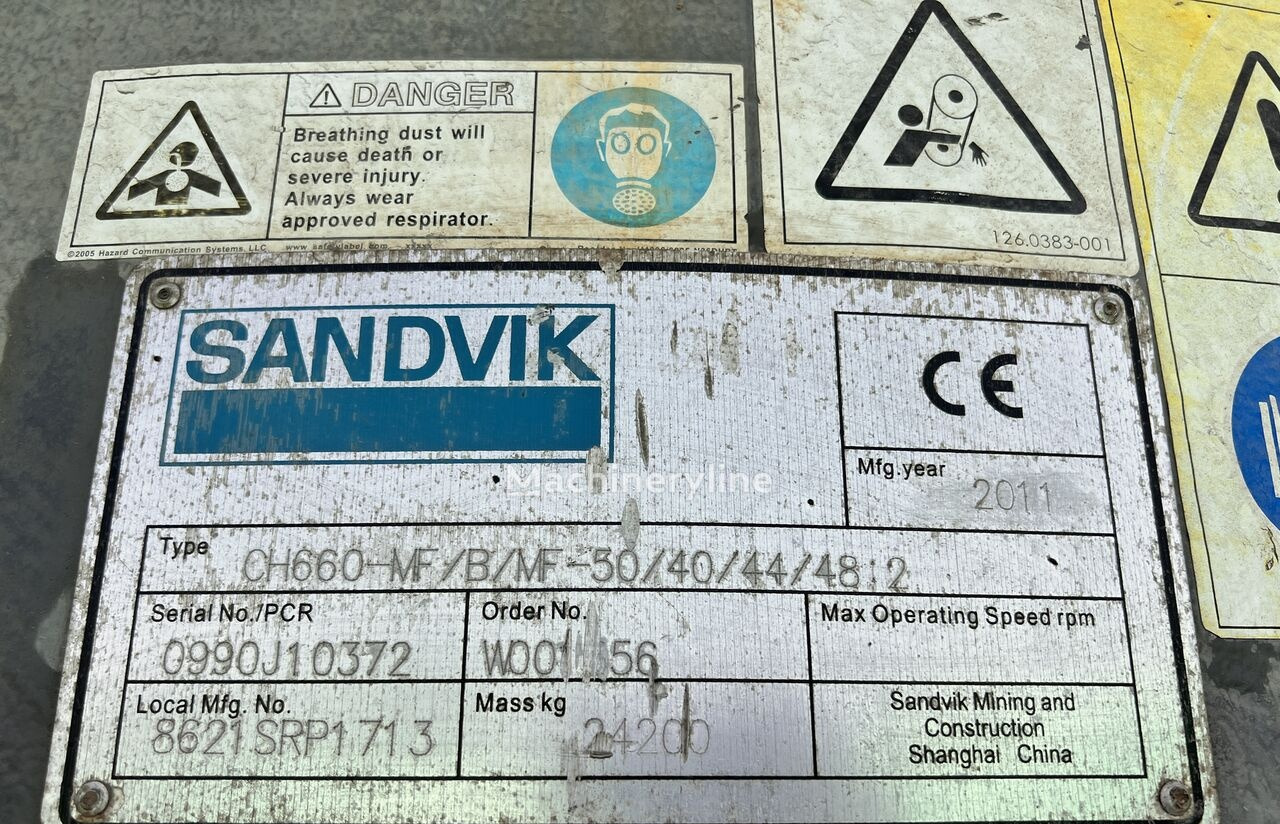 Sandvik CH660- MF Hydraulic Cone Crusher - Kuželový drtič: obrázek 5 Sandvik CH660- MF Hydraulic Cone Crusher - Kuželový drtič: obrázek 5