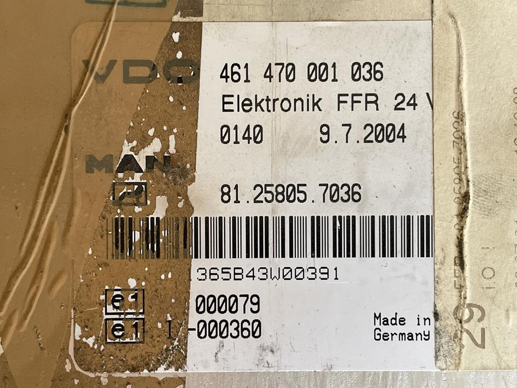 MAN TGA FFR - 81.258005.7036 - Řídicí blok pro Nákladní auto: obrázek 3 MAN TGA FFR - 81.258005.7036 - Řídicí blok pro Nákladní auto: obrázek 3