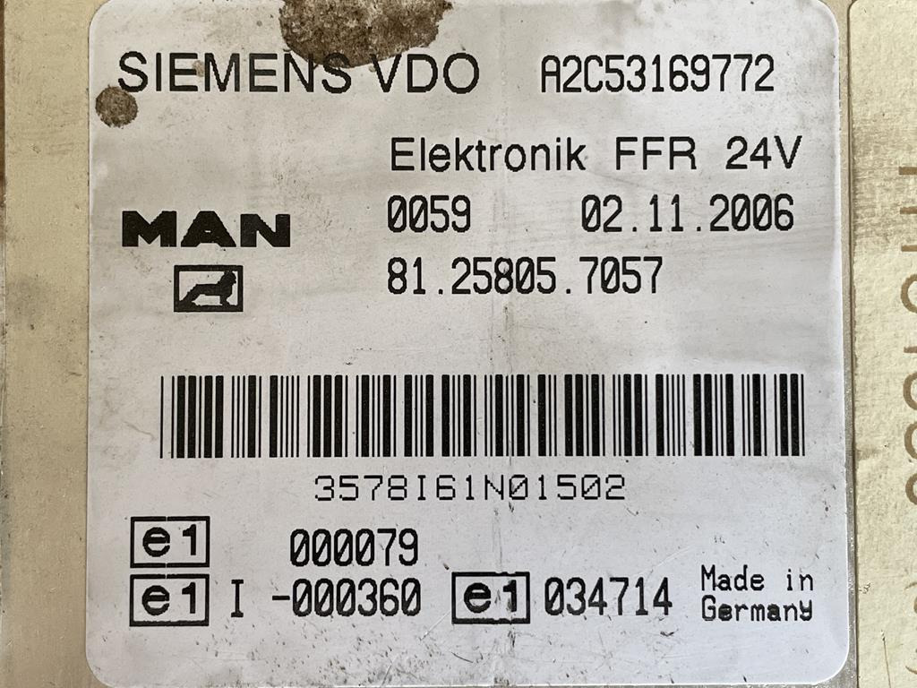 MAN TGA FFR - 81.258005.7057 - Řídicí blok pro Nákladní auto: obrázek 3 MAN TGA FFR - 81.258005.7057 - Řídicí blok pro Nákladní auto: obrázek 3