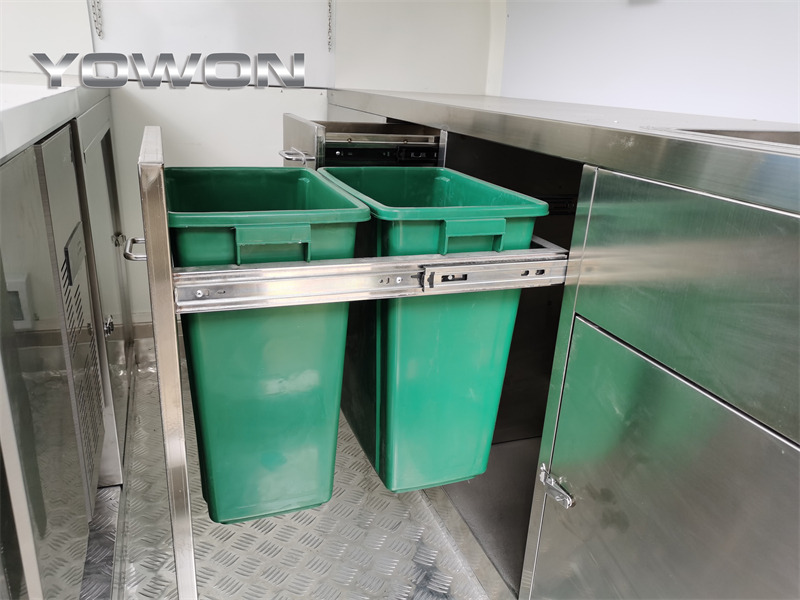 Nový Prodejní přívěs pro dopravu potravin YOWON Fully customized food vending cart mobile street fast food trailer: obrázek 18