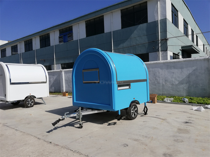 YOWON small fiberglass food vending trailer hot dog cart for Europe - Prodejní přívěs: obrázek 5 YOWON small fiberglass food vending trailer hot dog cart for Europe - Prodejní přívěs: obrázek 5
