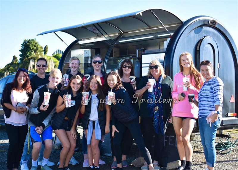 YOWON small fiberglass food vending trailer hot dog cart for Europe - Prodejní přívěs: obrázek 1 YOWON small fiberglass food vending trailer hot dog cart for Europe - Prodejní přívěs: obrázek 1