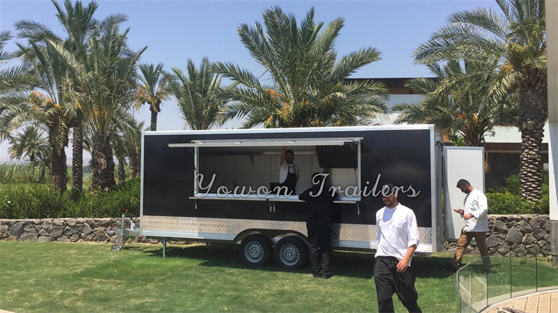 YOWON vintage model square food truck catering truck - Prodejní přívěs: obrázek 1 YOWON vintage model square food truck catering truck - Prodejní přívěs: obrázek 1