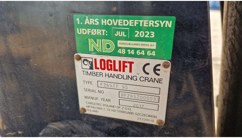Loglift F265ZT 95 - Hydraulická ruka pro Nákladní auto: obrázek 5 Loglift F265ZT 95 - Hydraulická ruka pro Nákladní auto: obrázek 5