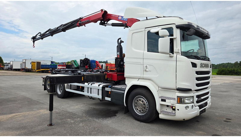 Scania G450 6X2*4 HMF 2120 crane 700 hours - Hákový nosič kontejnerů, Auto s hydraulickou rukou: obrázek 2 Scania G450 6X2*4 HMF 2120 crane 700 hours - Hákový nosič kontejnerů, Auto s hydraulickou rukou: obrázek 2