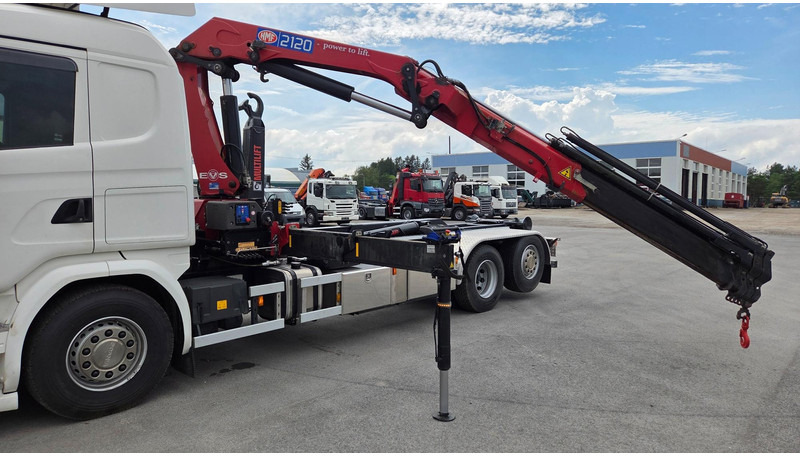 Scania G450 6X2*4 HMF 2120 crane 700 hours - Hákový nosič kontejnerů, Auto s hydraulickou rukou: obrázek 5 Scania G450 6X2*4 HMF 2120 crane 700 hours - Hákový nosič kontejnerů, Auto s hydraulickou rukou: obrázek 5