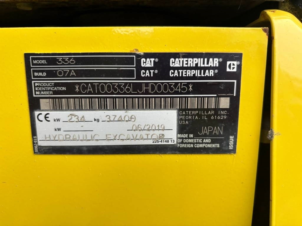 Pásové rýpadlo CAT 336 (New Undercarriage): obrázek 8 Pásové rýpadlo CAT 336 (New Undercarriage): obrázek 8
