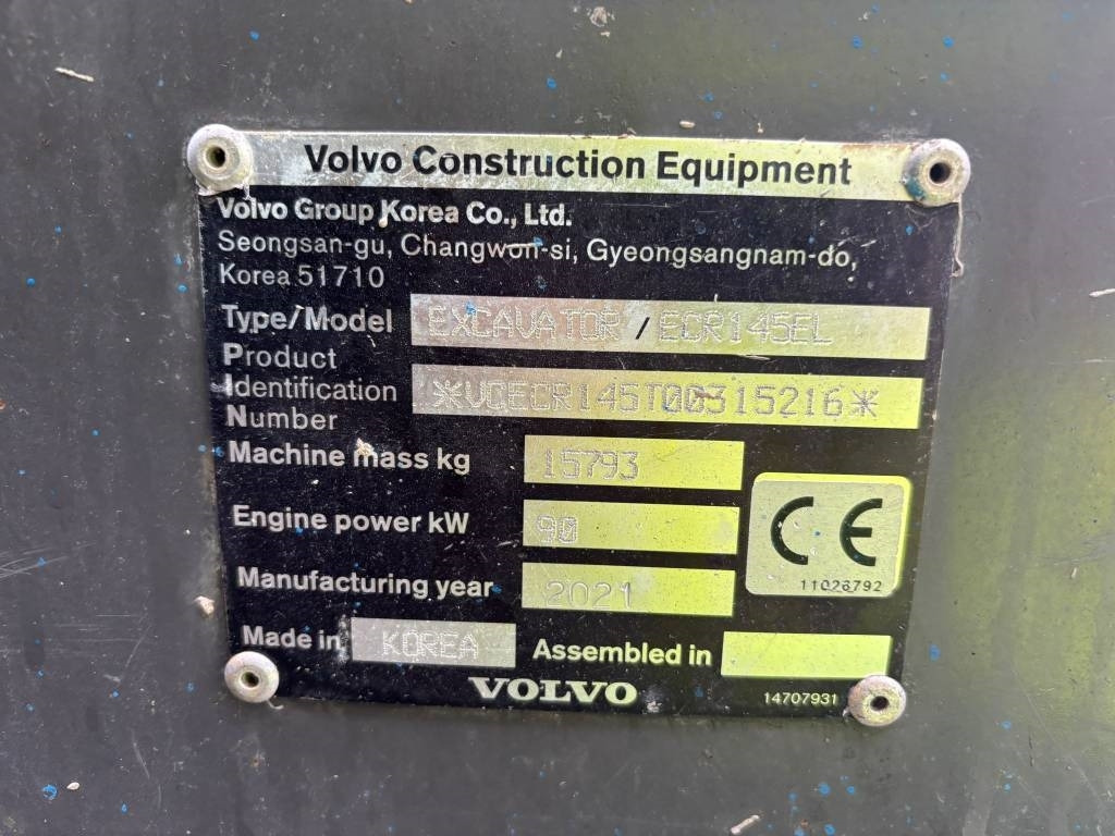Volvo ECR 145 EL (Under Preparation) - Pásové rýpadlo: obrázek 2 Volvo ECR 145 EL (Under Preparation) - Pásové rýpadlo: obrázek 2
