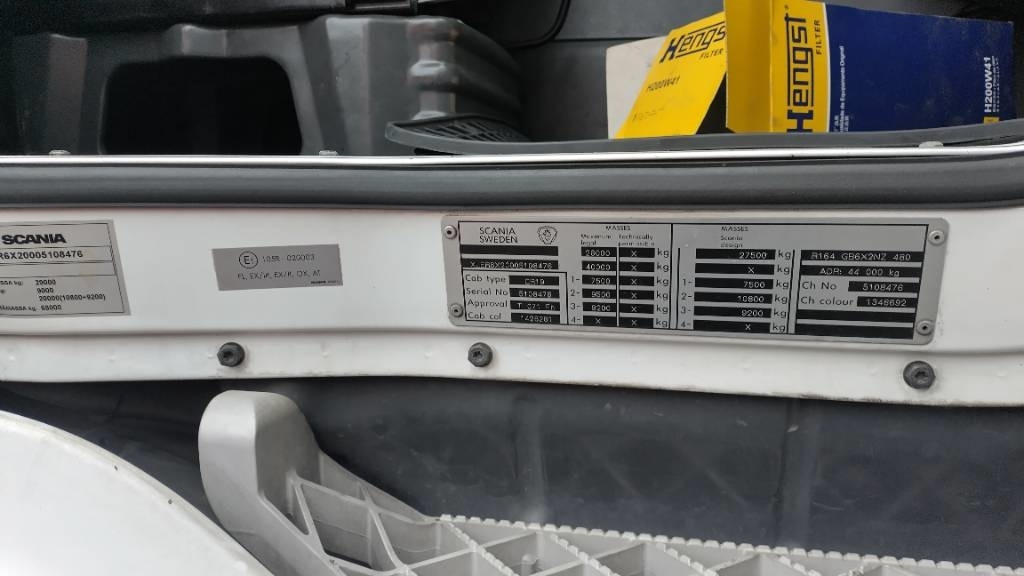 Scania R164 480 rautajouset,av4100mm , ADR. HIENO!! - Podvozek s kabinou: obrázek 5 Scania R164 480 rautajouset,av4100mm , ADR. HIENO!! - Podvozek s kabinou: obrázek 5