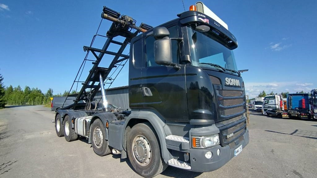 Scania R490 8x4 multilift vaijerilaite,napaperät - Ramenový nosič kontajnerov: obrázek 1 Scania R490 8x4 multilift vaijerilaite,napaperät - Ramenový nosič kontajnerov: obrázek 1