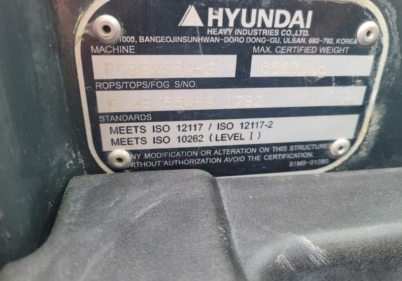Hyundai ROBEX 55W-9 EXCAVATOR / SPROWADZONY Z FRANCJI - Kolesové rýpadlo: obrázek 2 Hyundai ROBEX 55W-9 EXCAVATOR / SPROWADZONY Z FRANCJI - Kolesové rýpadlo: obrázek 2