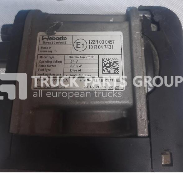 DAF euro6 106XF cab heater webasto 2020447, 2020465, 2294774 - Topení/ Ventilace pro Nákladní auto: obrázek 2 DAF euro6 106XF cab heater webasto 2020447, 2020465, 2294774 - Topení/ Ventilace pro Nákladní auto: obrázek 2