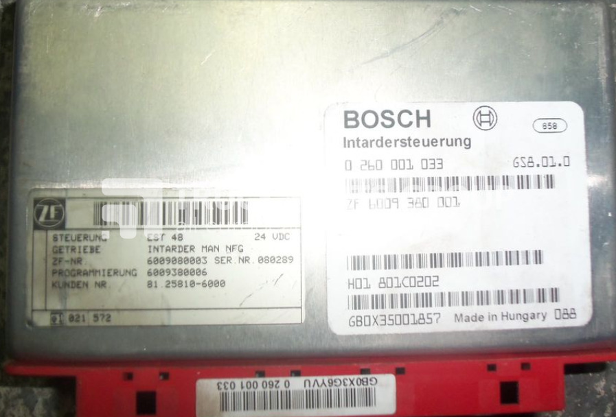 MAN TGA, TGX, EURO3 EURO4, EURO5 ECU intarder, retarder control unit control unit - Řídicí blok pro Nákladní auto: obrázek 1 MAN TGA, TGX, EURO3 EURO4, EURO5 ECU intarder, retarder control unit control unit - Řídicí blok pro Nákladní auto: obrázek 1