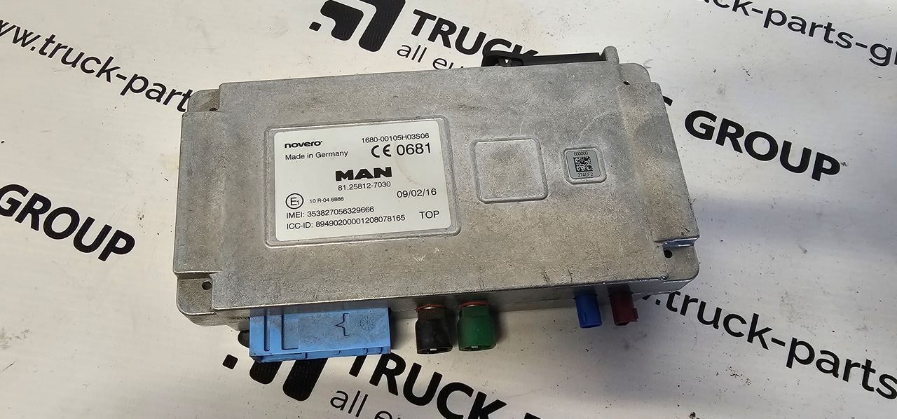 MAN MAN TGX / TGS EURO6 emission telematic on board module by NOVERO 81258127030, 81258127033, 81258127031, 81258127032, 81258127023, 81258127025, 81258127026, 81258127027, 81258129038. - Náhradní díly pro Nákladní auto: obrázek 1 MAN MAN TGX / TGS EURO6 emission telematic on board module by NOVERO 81258127030, 81258127033, 81258127031, 81258127032, 81258127023, 81258127025, 81258127026, 81258127027, 81258129038. - Náhradní díly pro Nákladní auto: obrázek 1