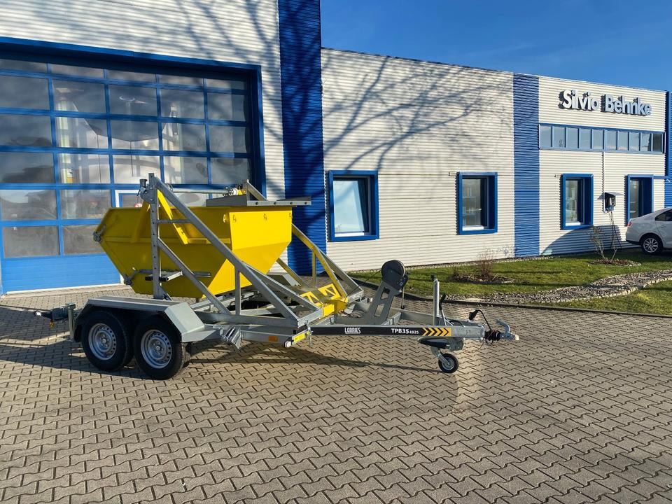 Lorries Kabelanhänger mit Baucontainer 3500KG *INKL.19% MWST*SOFORT VERFÜGBAR!* - Kabelový přívěs: obrázek 1 Lorries Kabelanhänger mit Baucontainer 3500KG *INKL.19% MWST*SOFORT VERFÜGBAR!* - Kabelový přívěs: obrázek 1