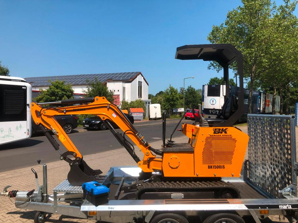 Mini rýpadlo, Přívěs Minibagger BK1500JS inkl. Anhänger *INKL.19% MWST*BERGER KRAUS*KUBOTA*JOYST*SCHAUFELPAKET*: obrázek 7