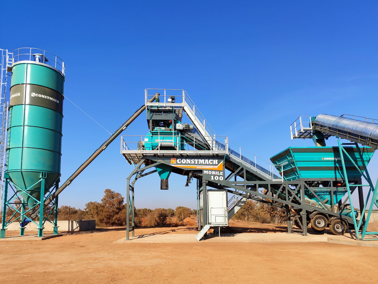 Constmach 100 m³/h Mobile Concrete Batching Plant - Betonárna: obrázek 1 Constmach 100 m³/h Mobile Concrete Batching Plant - Betonárna: obrázek 1