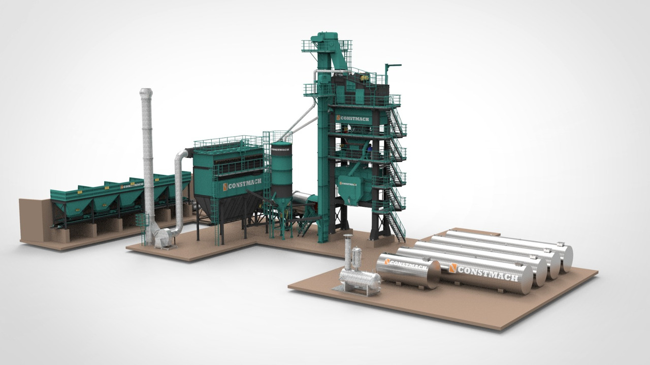 Constmach Stationary Asphalt Plant Delivered in Stock 2 Year Warranty - Asfaltový závod: obrázek 1 Constmach Stationary Asphalt Plant Delivered in Stock 2 Year Warranty - Asfaltový závod: obrázek 1