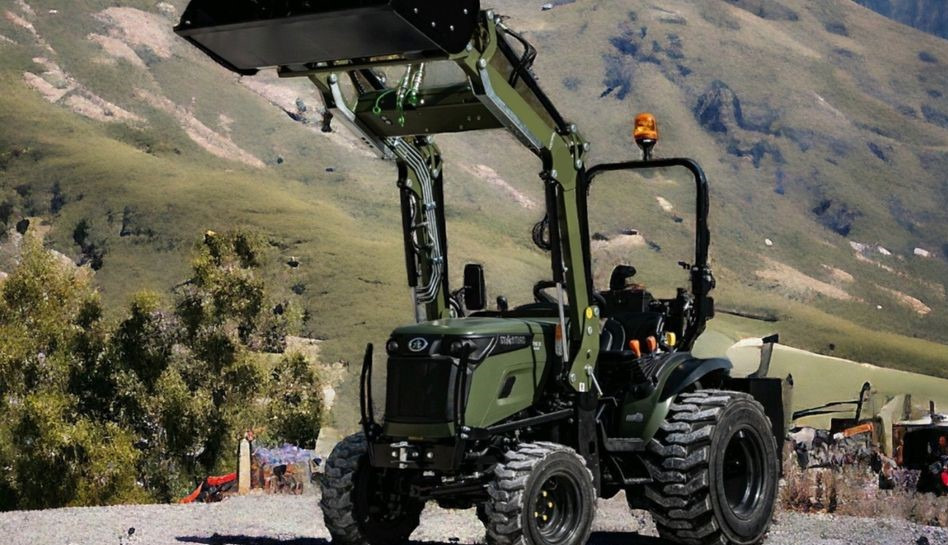 Nový Malotraktor Kleintraktor Frontlader HUBKRAFT 500 KG Grün Captain StarTrac 263 4WD Radialbereifung: obrázek 1
