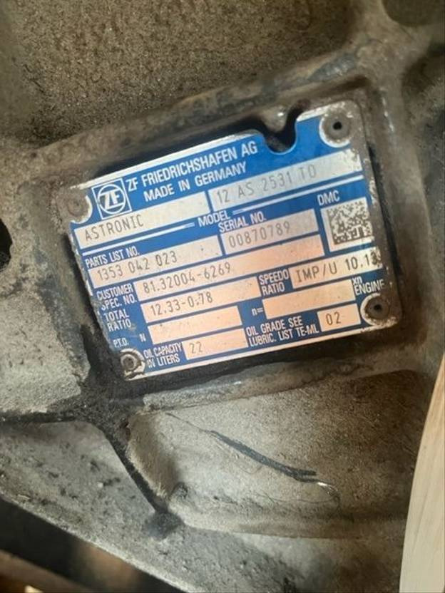ZF 12AS2531 TD MAN TGA - Převodovka pro Nákladní auto: obrázek 5 ZF 12AS2531 TD MAN TGA - Převodovka pro Nákladní auto: obrázek 5