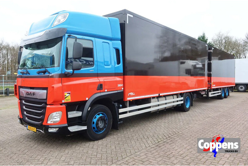 DAF CF 410 Bakwagen+Trailer met klep 2.000 kg. 6 Stuks in voorraad. Price 49.500,-- euro netto. - Skříňový nákladní auto: obrázek 1 DAF CF 410 Bakwagen+Trailer met klep 2.000 kg. 6 Stuks in voorraad. Price 49.500,-- euro netto. - Skříňový nákladní auto: obrázek 1