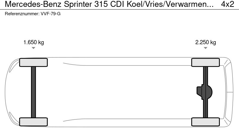 Chladící dodávka Mercedes-Benz Sprinter 315 CDI Koel/Vries/Verwarmen Carrier Xarios 350 + 220 volt nachtaansluiting: obrázek 17 Chladící dodávka Mercedes-Benz Sprinter 315 CDI Koel/Vries/Verwarmen Carrier Xarios 350 + 220 volt nachtaansluiting: obrázek 17