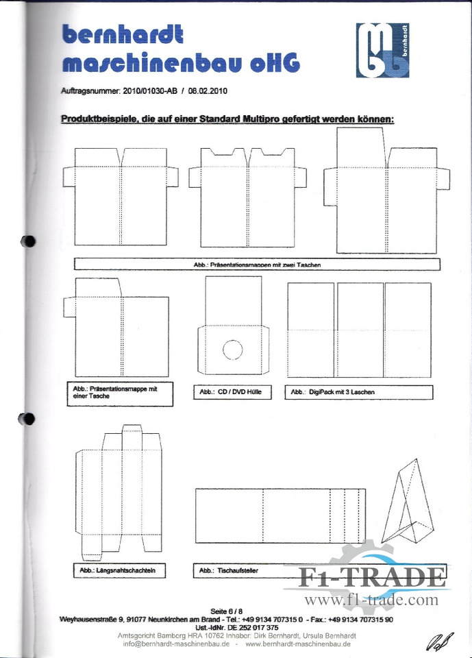Bernhardt FKB 700 - Skládací stroj: obrázek 5 Bernhardt FKB 700 - Skládací stroj: obrázek 5