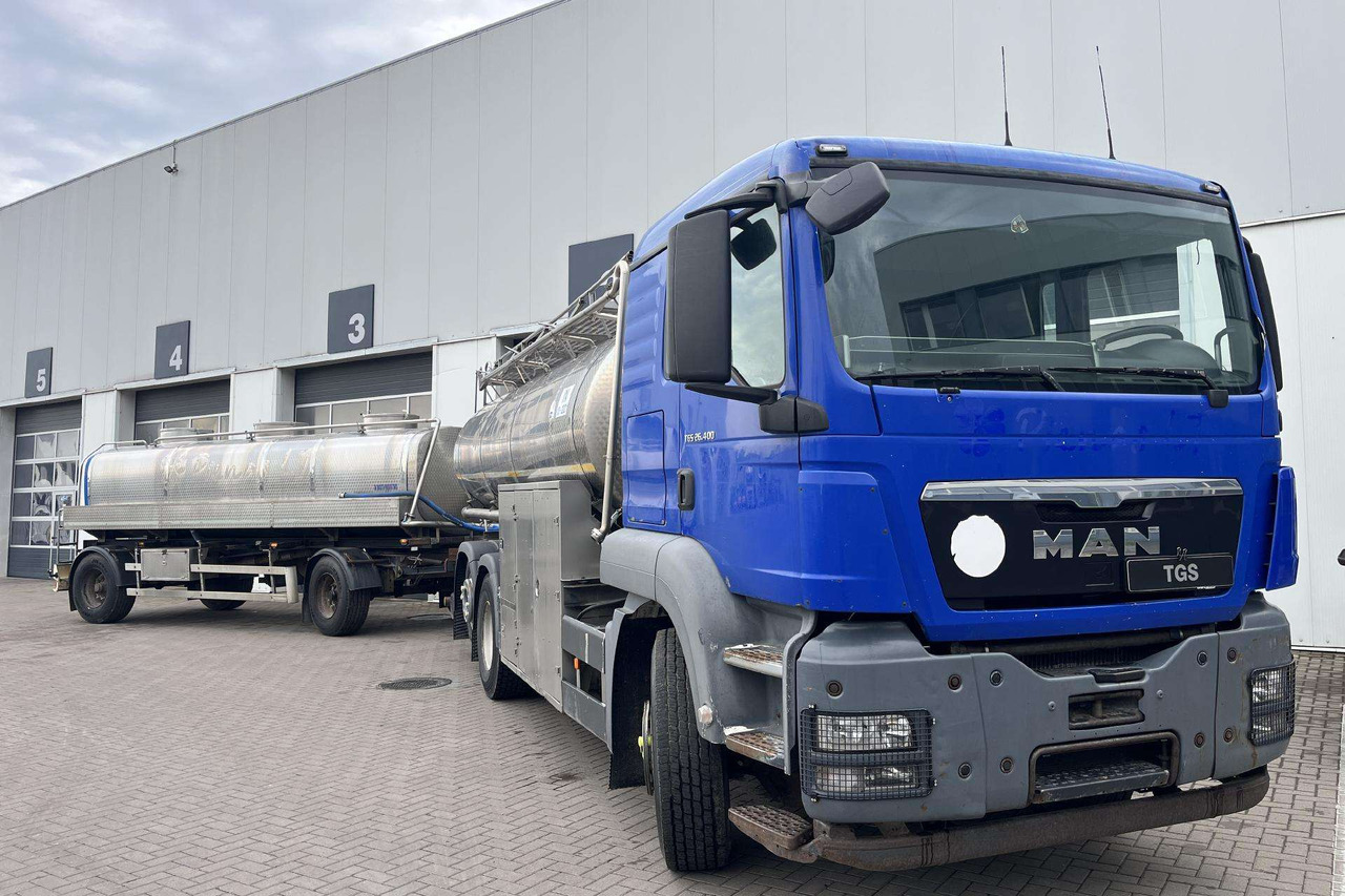 MAN TGS 26.400 6X2-2 Plandex (08632) - Cisternové vozidlo, Cisternový přívěs: obrázek 1 MAN TGS 26.400 6X2-2 Plandex (08632) - Cisternové vozidlo, Cisternový přívěs: obrázek 1