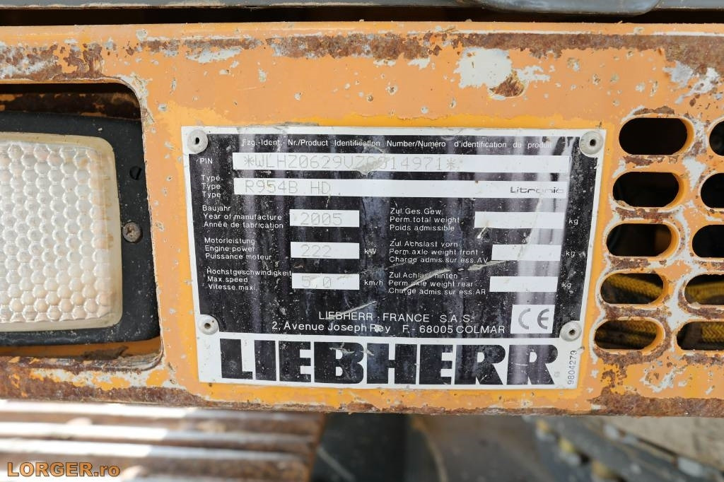 Pásové rýpadlo Liebherr R 954 B: obrázek 17