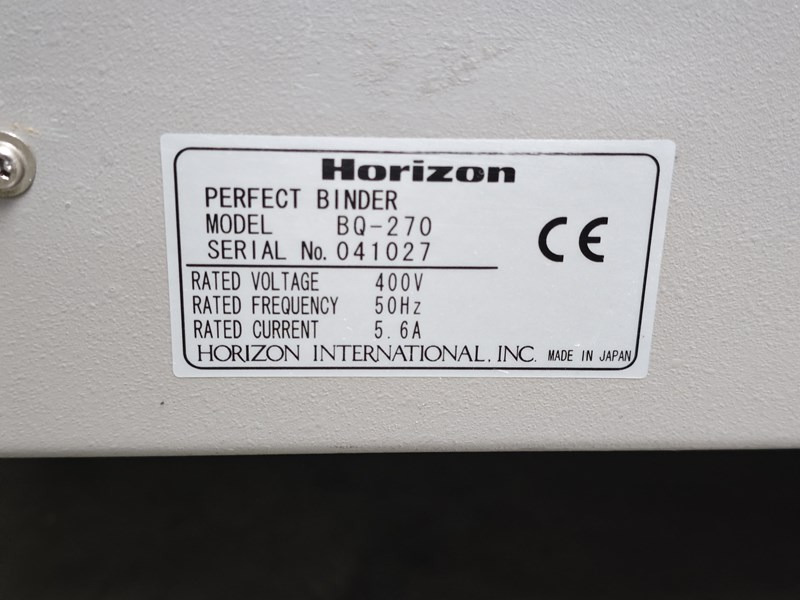 Horizon BQ-270 | 200.000 - Vázací stroj: obrázek 5 Horizon BQ-270 | 200.000 - Vázací stroj: obrázek 5