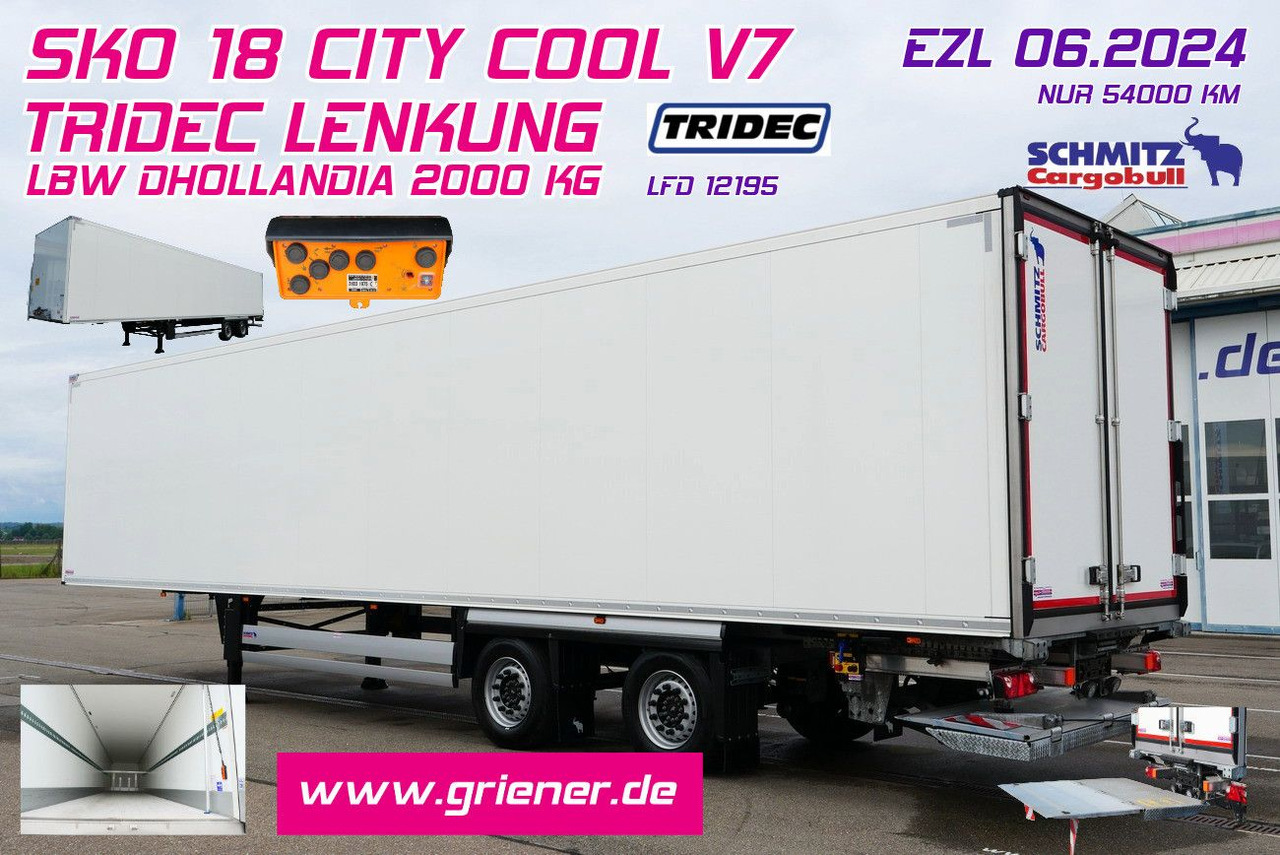 Schmitz Cargobull SKO 18/ LZG CITY /COOL V7 LBW /TRIDEC /FP 45 - Skříňový návěs: obrázek 1 Schmitz Cargobull SKO 18/ LZG CITY /COOL V7 LBW /TRIDEC /FP 45 - Skříňový návěs: obrázek 1